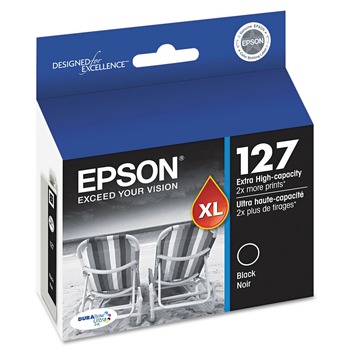Epson T127120-S Extra High-Yield T127120-S (127) DURABrite Ultra Ink - Black