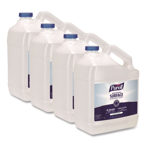 All-Purpose Cleaners | PURELL 4340-04 Healthcare 1 Gallon Surface Disinfectant - Fragrance-Free (4/Carton) image number 0