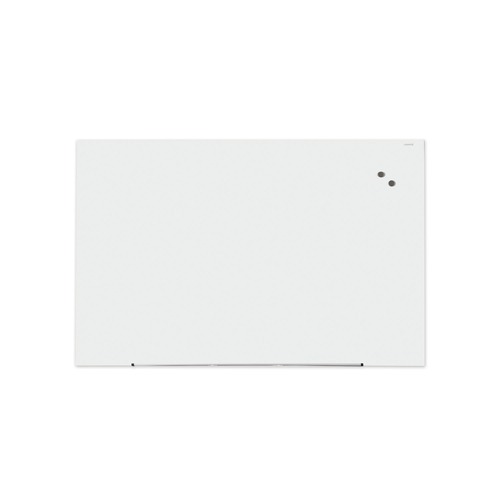 White Boards | Universal UNV43204 Frameless 72 in. x 48 in. Magnetic Glass Marker Board - White image number 0