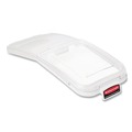 Cups and Lids | Rubbermaid Commercial FG9F7700CLR Prosave 29 in. x 12.13 in. x 1.9 in. Bin Lid and Scoop Replacement - Clear image number 1