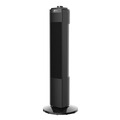  | Alera FAN283 120V 0.35 Amp 28 in. 3-Speed Plastic Tower Fan - Black image number 1