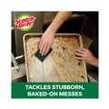 Sponges & Scrubbers | Scotch-Brite 226-5 3.8 in. x 6 in. Heavy-Duty Scour Pad - Green (5/Carton) image number 4