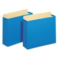 File Folders | Pendaflex FC1524P BLU 3.5 in. Expansion Letter Size File Cabinet Pockets - Blue (10/Box) image number 0