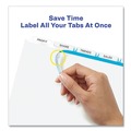 Back to School Sale | Avery 11438 Index Maker 11.25 in. x 9.25 in. 5-Tab Extra Wide Tab Print and Apply Clear Label Dividers - White/White Tabs (1-Set) image number 1