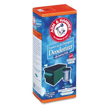  | Arm & Hammer 33200-84116 42.6 oz. Sprinkle Top Trash Can and Dumpster Powder Deodorizer - Original