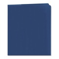Back to School Sale | Smead 87982 Lockit 11 in. x 8.5 in. Two-Pocket Folder with 100-Sheet Capacity - Dark Blue (25/Box) image number 1