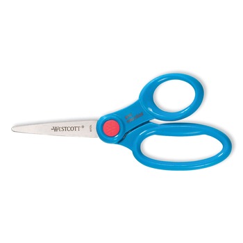 ARTS AND CRAFTS | Westcott 14607 5 in. Long x 2 in. Cut Length Kids' Scissors with Antimicrobial Protection - Randomly Assorted Handle Color
