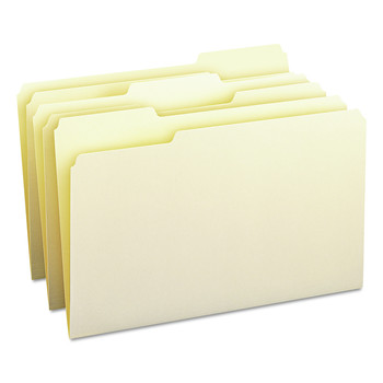 Smead 15330 File Folders with Assorted 1/3-Cut Tab Positions - Legal, Manila (100/Box)