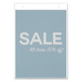 Office Presentation Supplies | Deflecto 68201 Classic Image 8.5 in. x 11 in. Portrait Wall-Mount Sign Holder - Clear image number 5