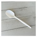 Cutlery | Boardwalk BWKSOUPMWPP 4.86 in. Mediumweight Polypropylene Plastic Soup Spoon Cutlery - White (1000/Carton) image number 3