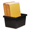 Boxes & Bins | Storex 61427U06C Storage Bin with Lid, 4 gal, 11.25-in x 11.25-in x 7.87-in, Black, 6/Pack image number 7