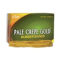 Rubber Bands | Alliance 21405 1 lbs. Box Size 117B 0.06 in. Gauge Pale Crepe Gold Rubber Bands - Golden Crepe (1-Box) image number 1