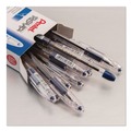 Pens | Pentel BK91-C 1 mm R.S.V.P. Ballpoint Pen - Medium/Blue Ink/Clear/Blue Barrel (1-Dozen) image number 6