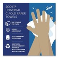 Paper Towels and Napkins | Scott 03623 10.13 in. x 13.15 in. 1-Ply Essential C-Fold Towels - White (9 Packs/Carton) image number 10