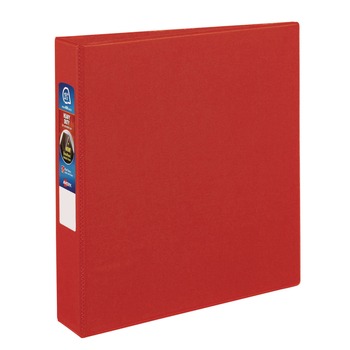 Avery 79585 3 One Touch EZD Rings 1.5 in. Capacity 11 in. x 8.5 in. Heavy-Duty Non-View Binder with DuraHinge - Red