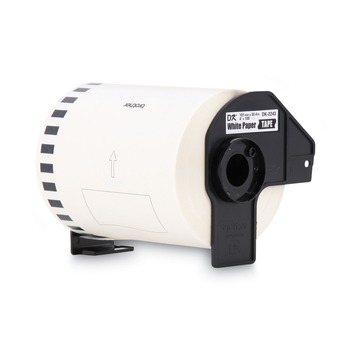  | Brother DK2243 4 in. x 100 ft. Continuous Length Shipping Label Tape for QL-1050 - White (1-Roll)