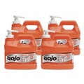  | GOJO Industries 0958-04 0.5 gal. Pump Bottle NATURAL ORANGE Pumice Hand Cleaner - Citrus (4/Carton) image number 0