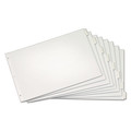 Binders | Cardinal 84815 11 in. x 17 in. 8-Tab Paper Insertable Dividers - White, Clear Tabs image number 1