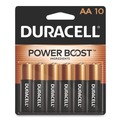 Batteries | Duracell MN1500B10Z Power Boost CopperTop Alkaline AA Batteries (10/Pack) image number 0