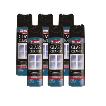  | WEIMAN 10CT 19 oz Aerosol Spray Can Foaming Glass Cleaner (6/Carton)