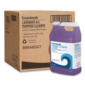 All-Purpose Cleaners | Boardwalk 053000-41ESSN 128 oz. Bottle All Purpose Cleaner - Lavender Scent (4/Carton) image number 0
