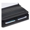 Back to School Sale | Samsill 70820 Professional Zippered Pockets/Slots Writing Pad Holder - Black image number 3