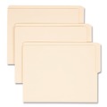 File Folders | Smead 24127 9 in. High Front 1/2-Cut Tabs Top Letter Size 0.75 in. Expansion Heavyweight End Tab Folders - Manila (100/Box) image number 0