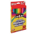 Washable Markers | Cra-Z-Art 1016148 Super Washable Fine Bullet Tip Markers - Assorted Colors (10/Set) image number 2