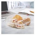  | Dart C90PST3 ClearSeal 8.25 in. x 8.25 in. x 3 in. Hinged-Lid Plastic Containers - Clear (250/Carton) image number 6