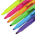 Highlighters | Sharpie 27145 Chisel Tip Pocket Style Highlighters - Assorted Ink Colors, Assorted Barrel Colors (12/Set) image number 2