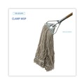 Just Launched | Boardwalk BWK432C 32 oz. Pro Loop Web/Tailband Premium Standard Mop Head - White (12/Carton) image number 7
