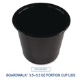 Cups and Lids | Boardwalk BWKPRTN55BL 5.5 oz. Polypropylene Souffle/Portion Cups - Black (2500/Carton) image number 5