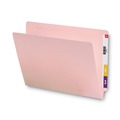 File Folders | Smead 25610 0.75 in. Expansion Shelf-Master Reinforced End Tab Colored Folders - Letter Size/Pink (100/Box) image number 2