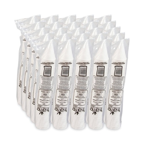  | SOLO 42BR-2050 4-1/4 oz. Bare Treated Paper Cone Water Cups - White (5000/Carton) image number 0
