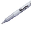 Permanent Markers | Sharpie 39109PP Metallic Fine Point Permanent Markers - Metallic Silver (4/Pack) image number 2