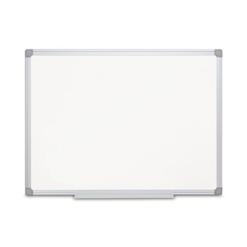 OFFICE PRESENTATION SUPPLIES | MasterVision CR0620030 Earth Silver 36 in. x 24 in. Easy Clean Magnetic Dry Erase Boards - White Surface/Satin Aluminum Frame