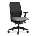 Office Chairs | HON HONNR12SAMC22BT Nucleus Series 16.63 to 21.13 Seat Height Recharge Task Chair - Frost Seat, Black Back, Black Base image number 0