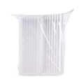  | Dart C90PST1 ClearSeal 8.3 in. x 8.3 in. x 3 in. Hinged-Lid Plastic Containers - Clear (250/Carton) image number 3