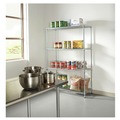 Just Launched | Alera ALESW504818SR NSF Certified Industrial 4-Shelf 48 in. x 18 in. x 72 in. Wire Shelving Kit - Silver image number 9