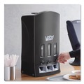 Breakroom Supplies | Wego 56102200 13.39 in. x 15.75 in. x 23.62 in. Forks/Knives/Spoons Dispenser - Black image number 4