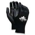 Disposable Gloves | MCR Safety 9669L Economy PU Coated Work Gloves - Large Black (1-Dozen) image number 0
