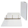 Binders | Universal UNV20752 Deluxe 11 in. x 8.5 in. 3 in. Capacity 3-Slant D-Ring View Binder - Black image number 1