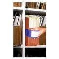 File Folders | Tabbies 68807 9.63 in. x 2 in. File Pocket Handles - Dark Blue/White (48/Pack) image number 6