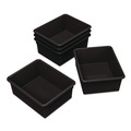 Boxes & Bins | Storex 62523U05C Storage Tray, Deep, 2 gal, 10.65-in x 10.65-in x 5.2-in, Black, 5/Pack image number 0