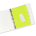 Back to School Sale | Avery 23080 11 x 8.5 Heavy-Duty Plastic Dividers with Multicolor Tabs and White Labels - Assorted (5-Pieces/Set) image number 1