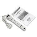 Back to School Sale | Tripp Lite TLP602 Protect It! 180 Joules 2 ft. Cord 6 AC Outlets Home Computer Surge Protector - Light Gray image number 7
