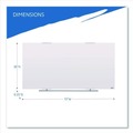White Boards | Iceberg 31160 Clarity 72 in. x 36 in. Glass Dry Erase Board with Aluminum Trim - White Surface image number 4