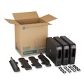 Cutlery | Dixie SSW3D85 12.44 in. x 11.17 in. x 10.5 in. SmartStock Wrapped Cutlery Dispenser - Black (1/Carton) image number 3