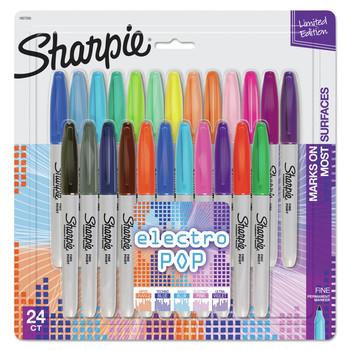 Sharpie 1927350 Fine Tip Permanent Marker - Assorted Colors (24/Pack)