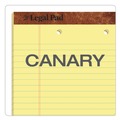 Notebooks & Pads | TOPS 7531 50-Sheet 8.5 in. x 11.75 in. Top 2-Hole Punch Wide/Legal Rule "The Legal Pad" Ruled Perforated Pads - Canary-Yellow (1-Dozen) image number 6